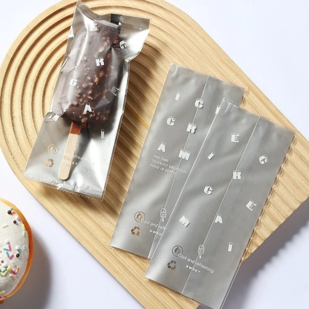 100pcs Graham Bar Packaging 8x19 Ice Cream Plastic Packaging for Gaham ...