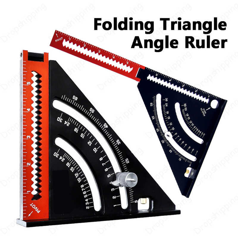 2 sa 1 Folding Triangle Angle Ruler Protractor Positioning Angle ...