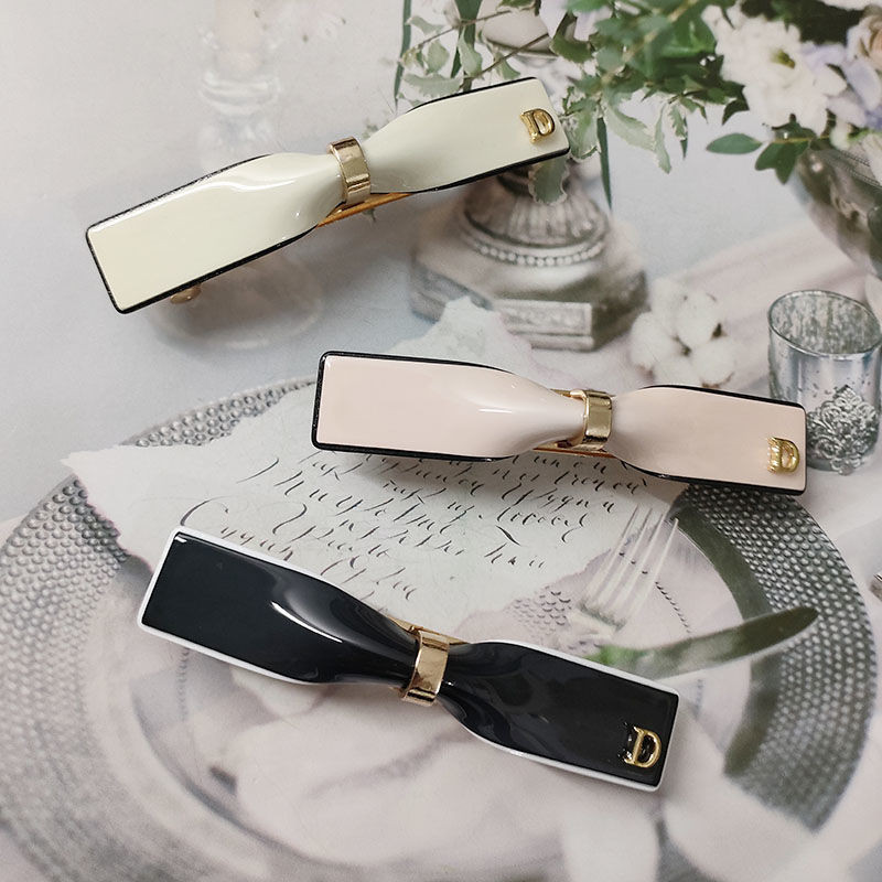 ALEXANDRE DE PARIS Hair Clip Acetate Plate Simple Spring Clip Half Clip
