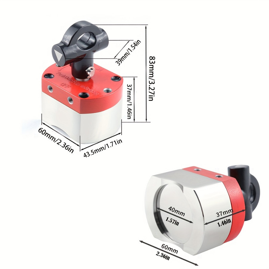 Multipurpose Switch Magnet, 660LBS Pull-Off Force Switchable Magnetic ...