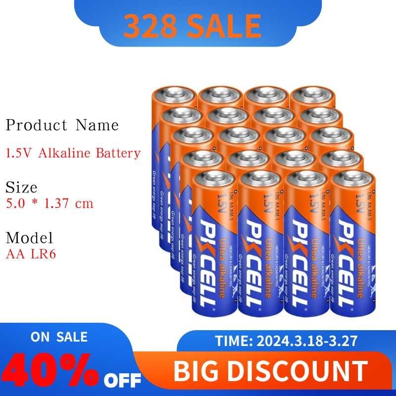 288 5/20 Unit Pkcell AA Lr6 Um3 Mn1500 E91 Alkaline Battery 1.5V Dry ...