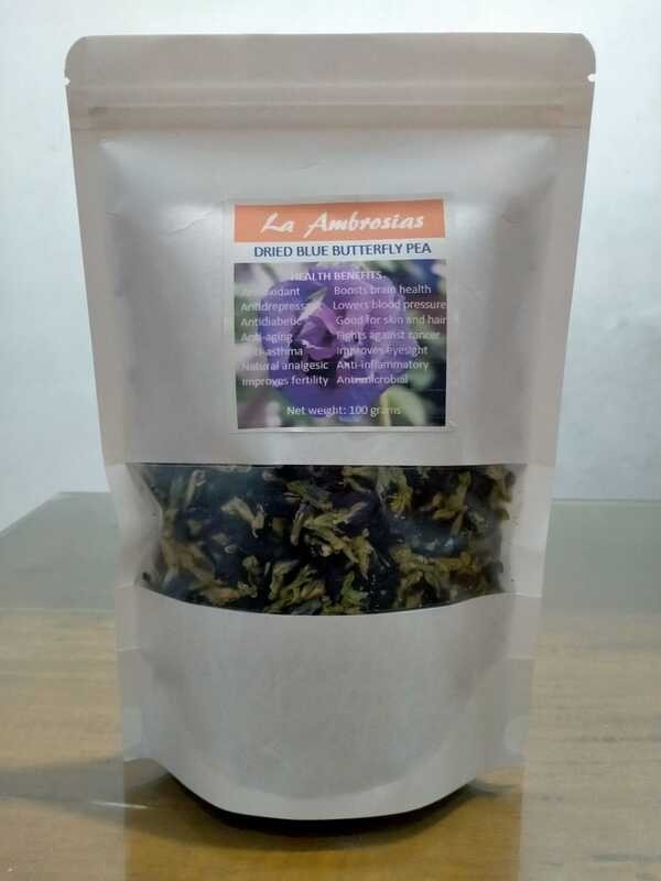 100g Butterfly Pea Ternate Flower Tea Clitoria Blue Locally Grown Pure ...