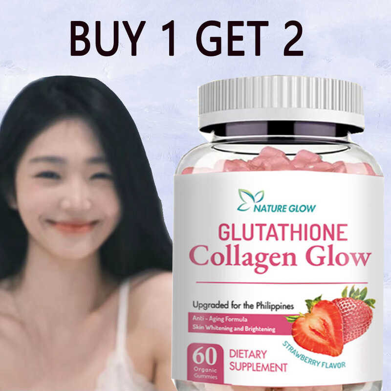 (BUY 1 GET 2)NATURE GLOW Glutathione Collagen Gummies 30 Gummies Anti ...