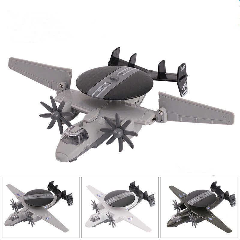 High Simulation 1:300 Alloy Pull Back E-2C Fighter Model,Air Early ...