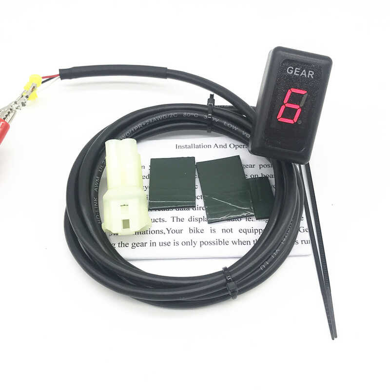 Motorbike Gear Indicator Ecu Plug Direct Mount 6 Speed GearS Gauge 16