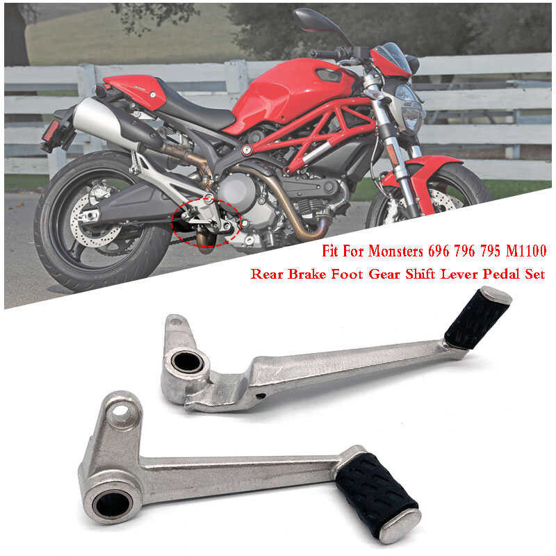 Motorcycle Aluminum Rear Brake Foot Gear Shift Lever Pedal Set Magkasya ...