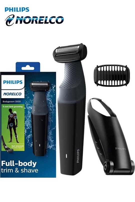 Philips Norelco Bodygroom Series 3010 Showerproof Body Trimmer For Men