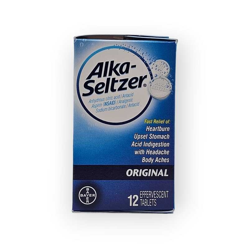 S22 (Mexico) AlkaSeltzer. Original. 12 Effervescent Tablets. Shopee