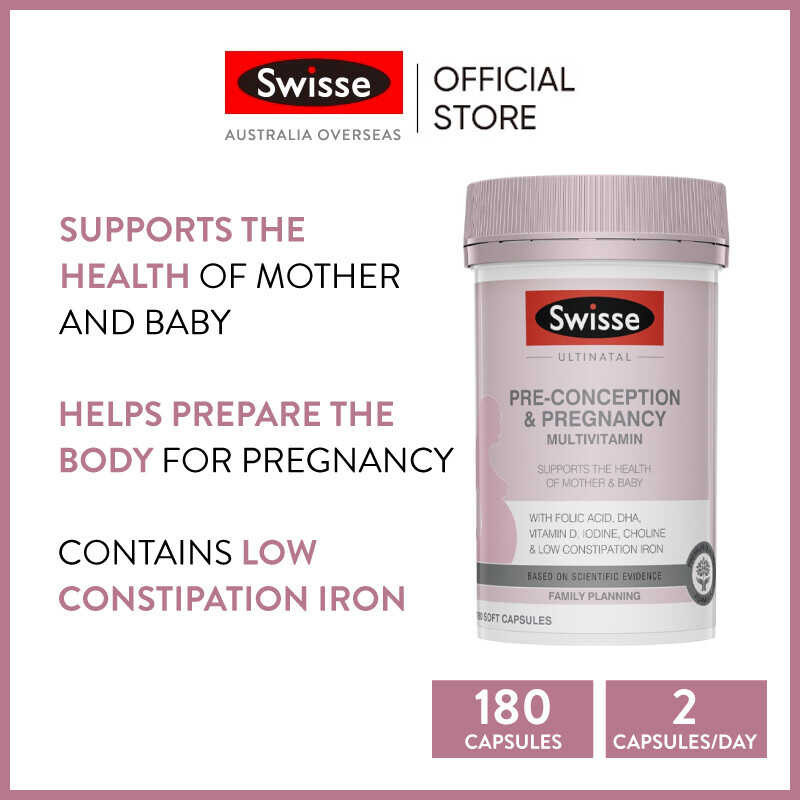 Swisse Ultinatal PreConception & Pregnancy Multivitamin 180 Tablets