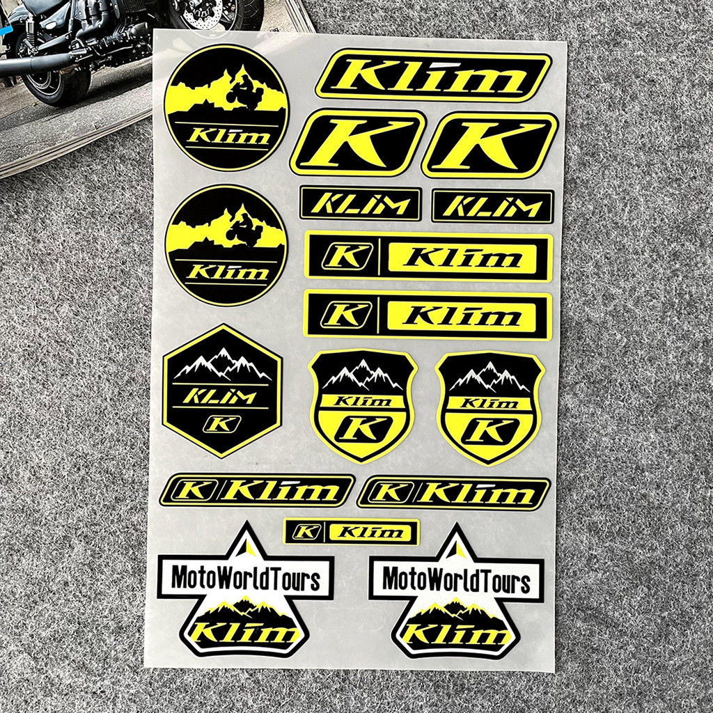 BMW R1200GS Trunk Sticke KLIM Tailbox Helmet Decoration 40th ...