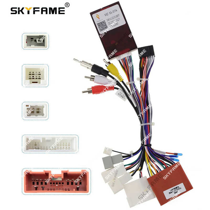 SKYFAME Car 16Pin Android Wire Harness Adapter Canbus - Decoder Para Sa ...