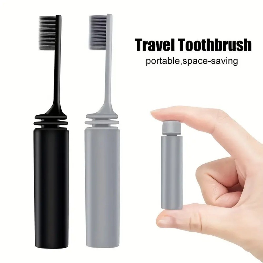 Portable Compact Folding Toothbrush - Perfect for Travel, Camping, and ...