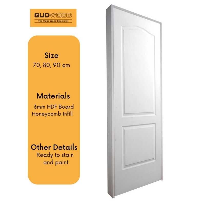 Matimco Gudwood Prime Moulded Door with Door Jambs / Hamba Set (ANGELIQUE) Ready to Install