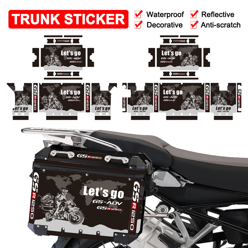R1250GS Adventure Motorcycle Aluminum Box Stickers For BMW R1200GS LC ...