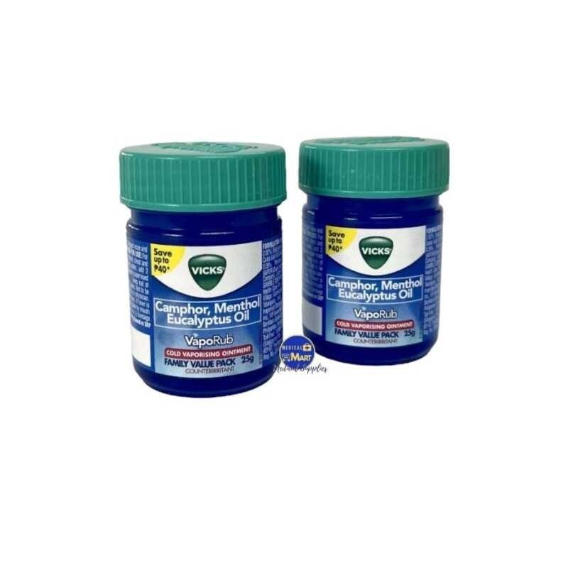 Vicks Vaporub Family value pack 25g Shopee Philippines
