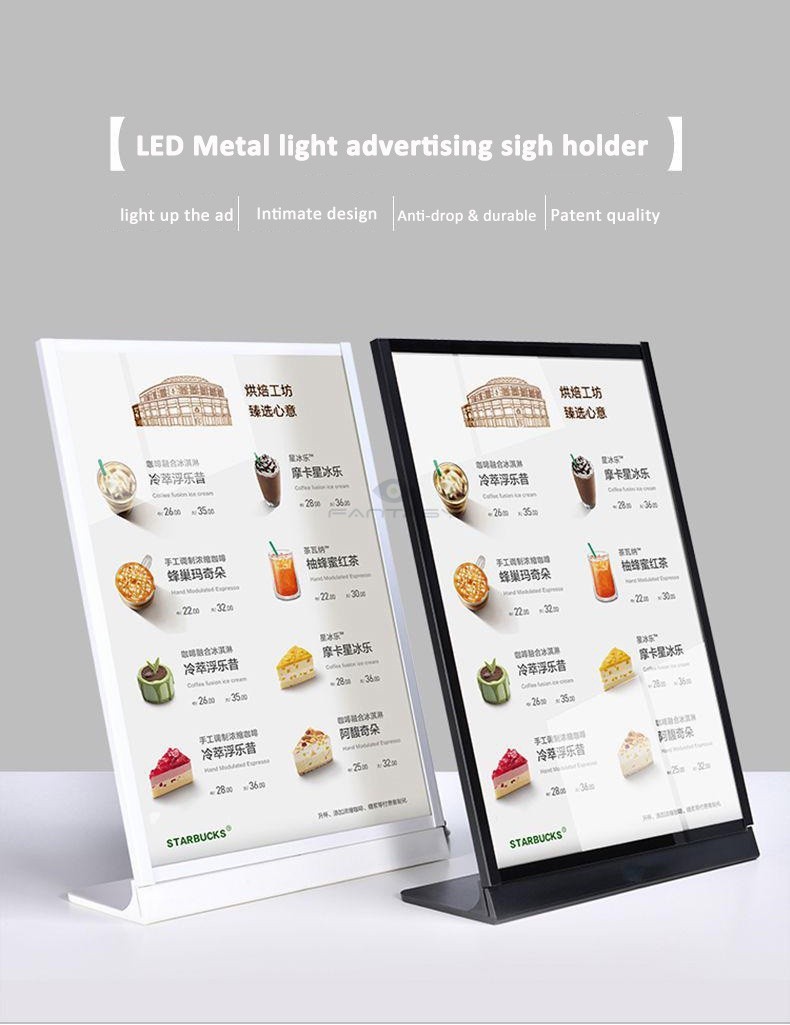 High-End A4 A3Advertising Light For Store Counter-Top Acrylic Led ...