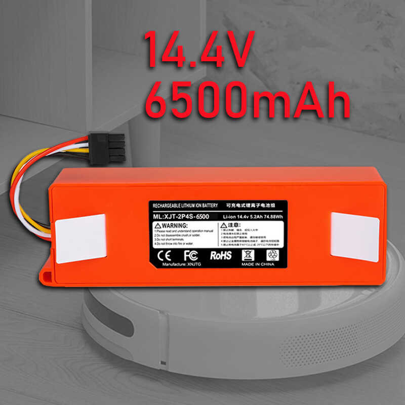 Original Replacement sweeper battery brr-2p4s-5200d for xiaomi roborock ...