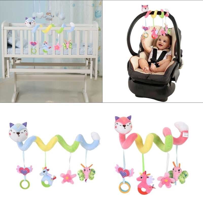 Baby Spiral Rattles Mobiles Soft Infant Crib Bed Stroller Toy For ...
