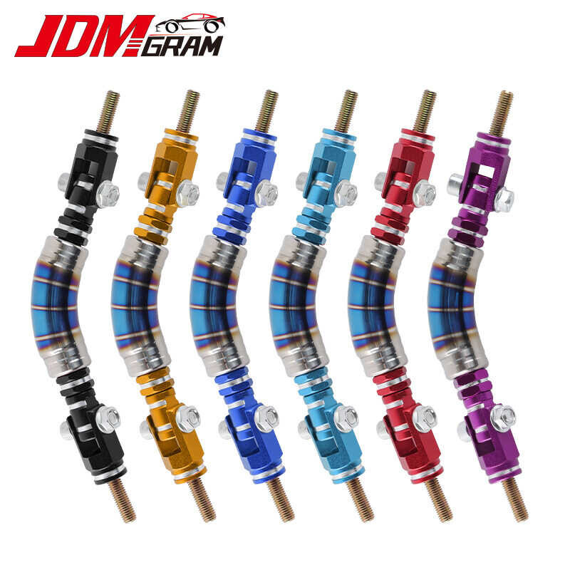 ぅバ JDMGRAM Titanium Blue Car Roof Handle Bar 1Pc Aluminum Alloy Grab ...