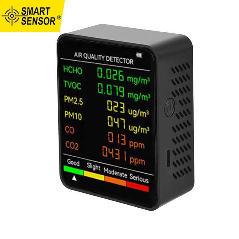 Smart Sensor 6 Sa 1 Pm2.5 Pm10 HCHO TVOC CO Co2 Multifunctional Air ...