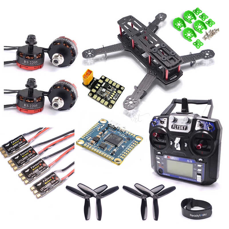 ZMR250 250 Carbon Fiber Frame Kit RS2205 2300KV Motor LittleBee 30A ...