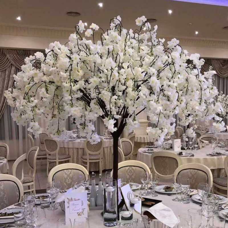 5Ft Fakes Light Up LED Artificial Silk Cherry Blossom Flower Plant Tree