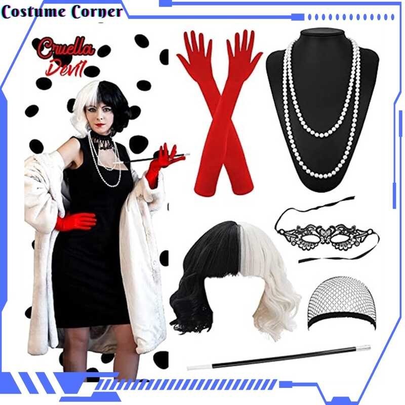 Costume Corner 1970S Accessories Cruella Costume Halloween Costume 70S
