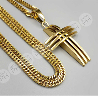 MARA PH Unisex 18 Karat Gold Plated Stainless Steel Religious Chain ...