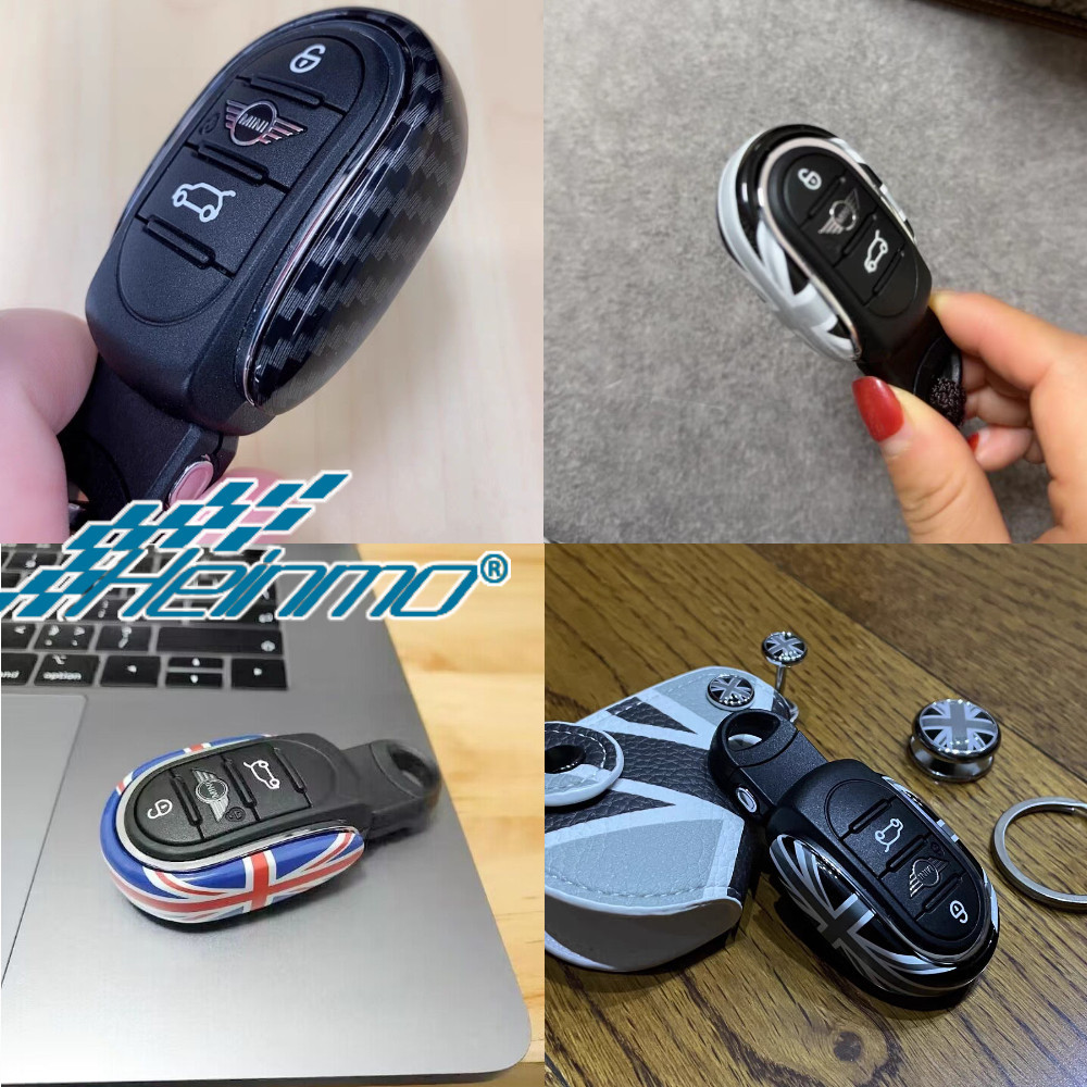 For MINI F54 F55 F56 F60 Remote Fob Key Cover Case+ Keychain Clubman ...
