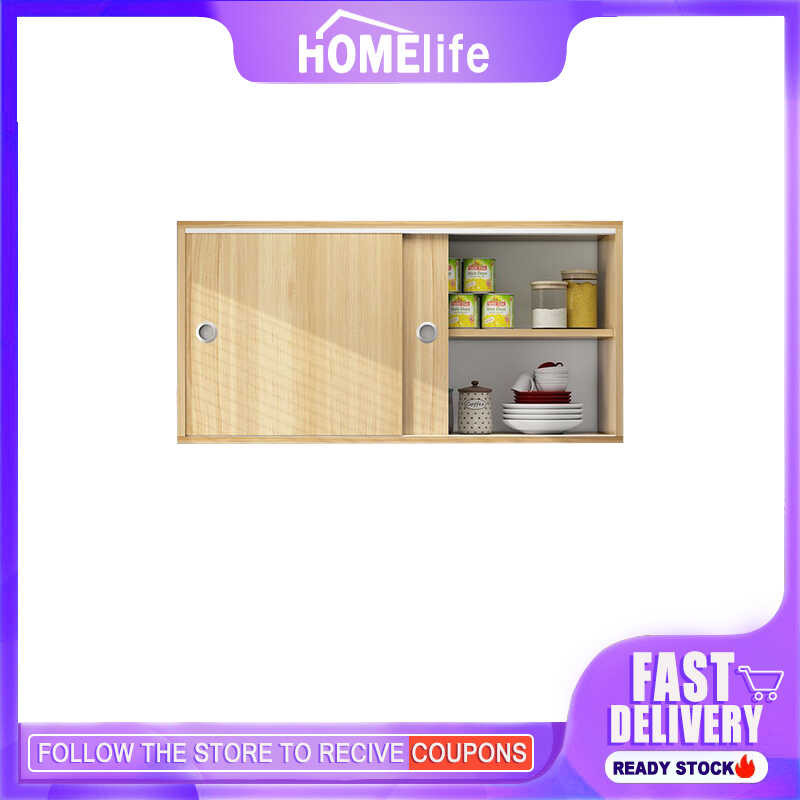 Homelife Nordic Cabinet Sliding Kitchen Cabinet Wall Mounted Wardrobes ...