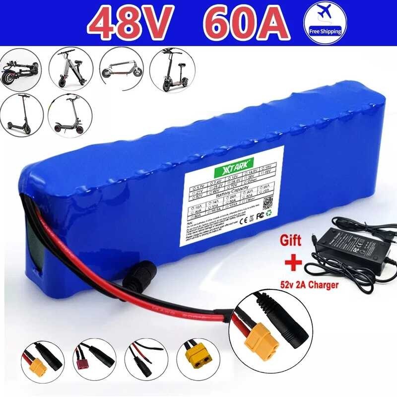 E-bike Battery 48v 60Ah 18650 Lithium Ion Battery Pack 13S2P Bike ...