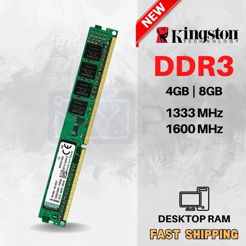 *Local DDR3 Kingston 4GB 8GB 1333 1600MHz Desktop PC RAM | Shopee ...