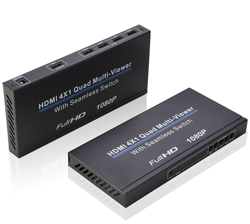 1080P 60hz HDMI 4x1 Multiviewer 4 Port HDMI Quad Multi-viewer Video ...