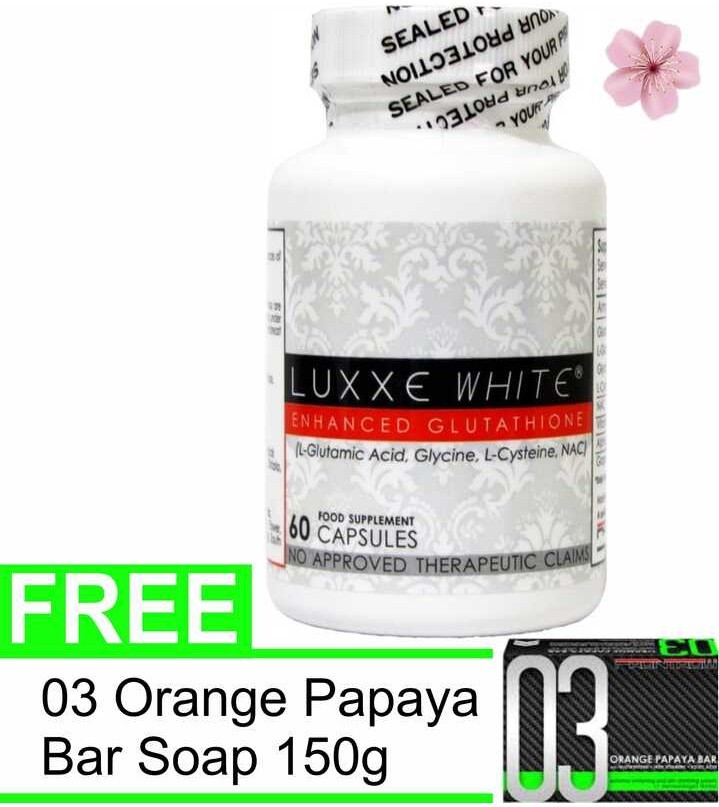Luxxe White Glutathione Capsules, For Skin Whitening, Packaging