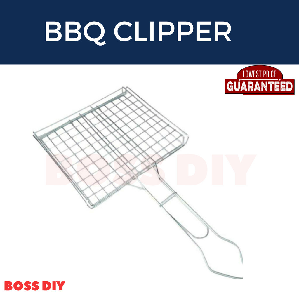 Bigsales BBQ Barbecue Grill Rail Holder Clipper/Fish Burner Chicken