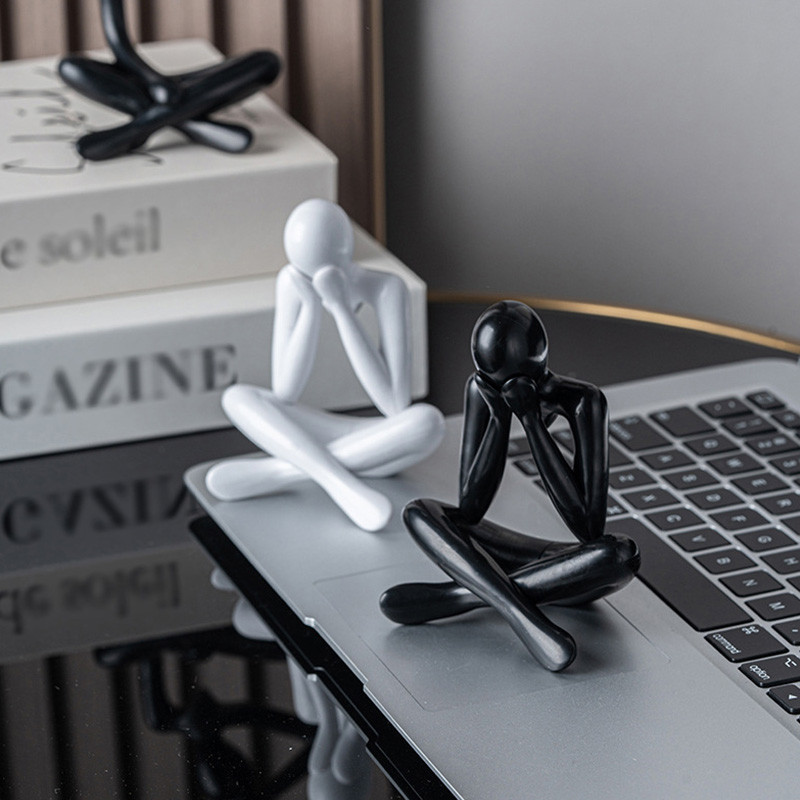 Mini Thinker Statue Creative Desktop Ornaments Birthday Gift Supplies ...
