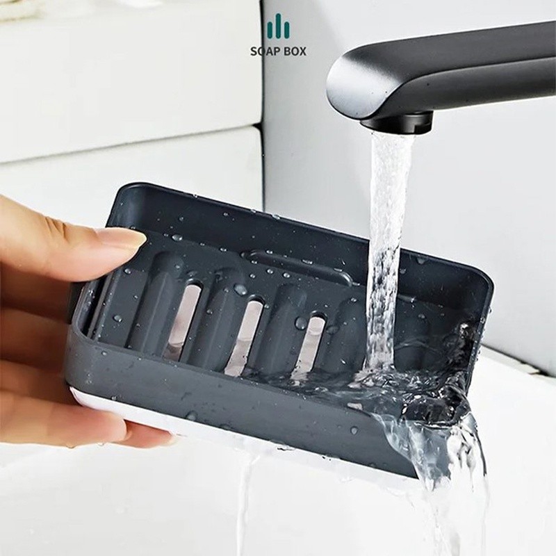 One to four squares Non drilling soap rack wall mounted multi-layer ...