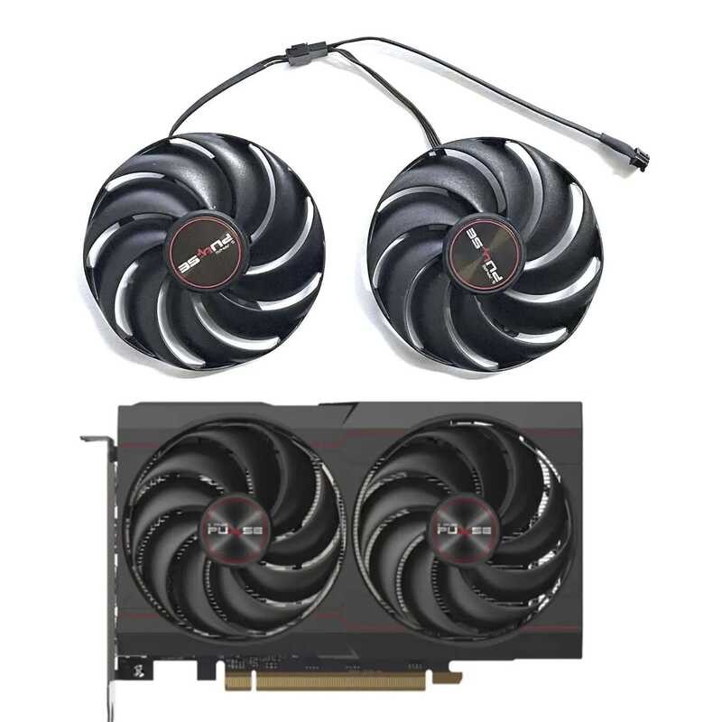 New 4 4Pin Cc DC 12V 0.35A Fdc10h12d9-C 87Mm RX 6600Xt GPU Fan For ...