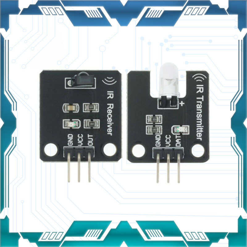 Electronic building block digital 38KHz infrared receiver transmitter ...