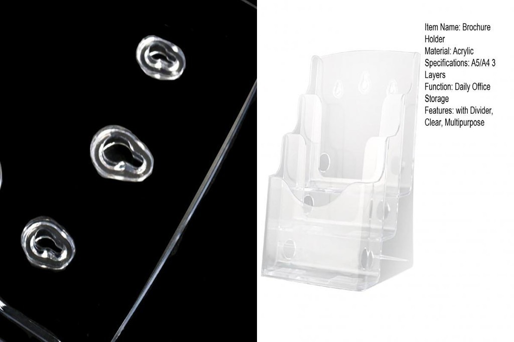 XPS Acrylic A5 Document Rack A5 Acrylic Document Rack Clear Acrylic 3 ...