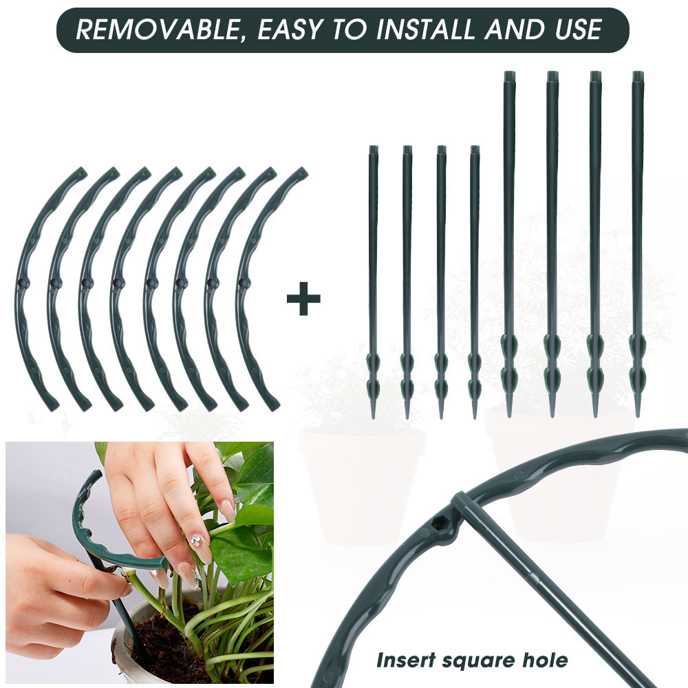 Plastic Plant Support Pile Frame Greenhouse Arrangement Semicircle ...