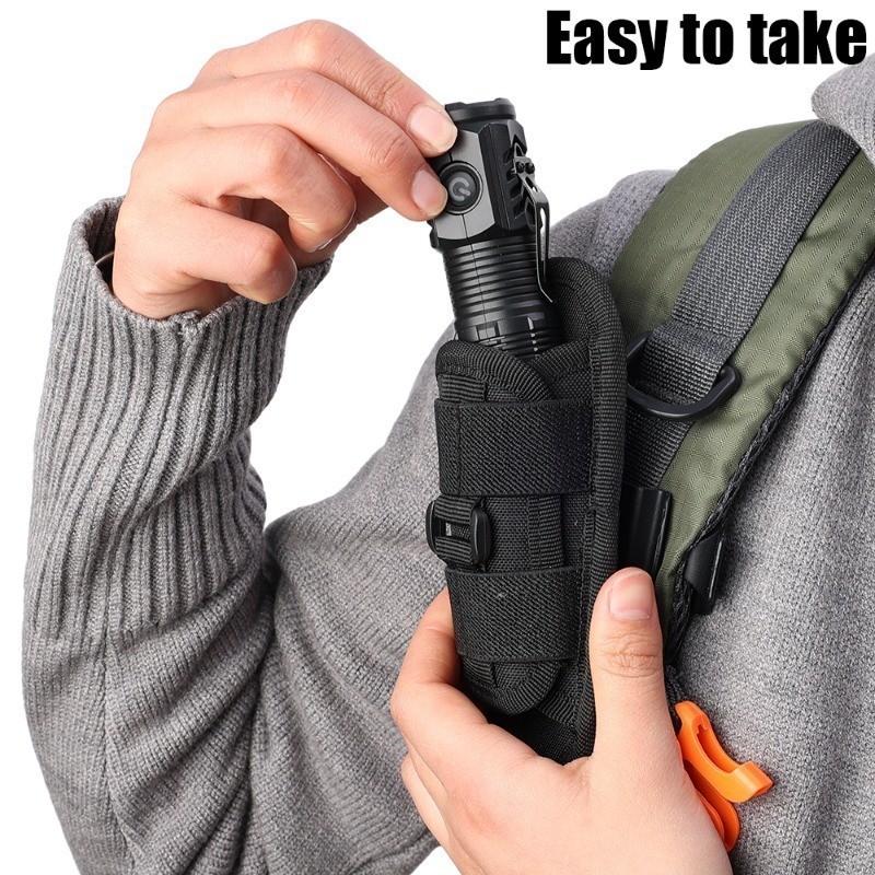 High Quality Nylon Flashlight Storage Bag Outdoor Hunting Camping ...