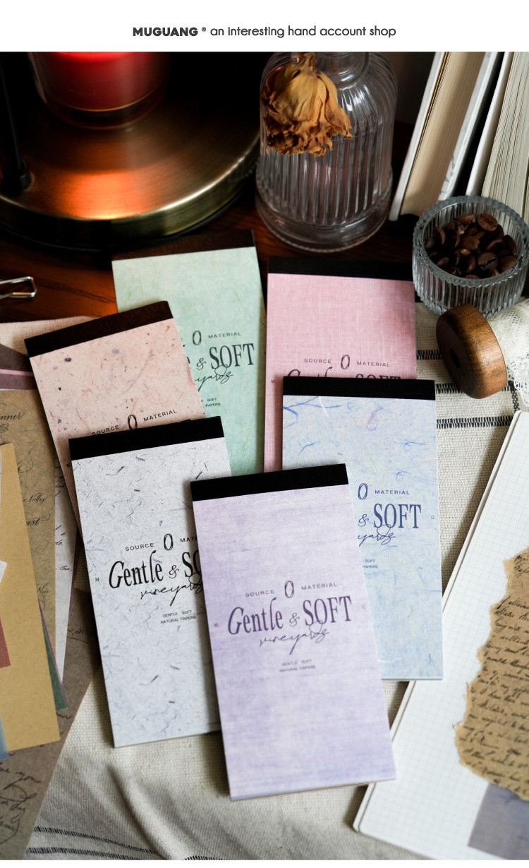 ENWEI 30 Pcs [Tender Monologue Series] Vintage Journal Material Paper ...