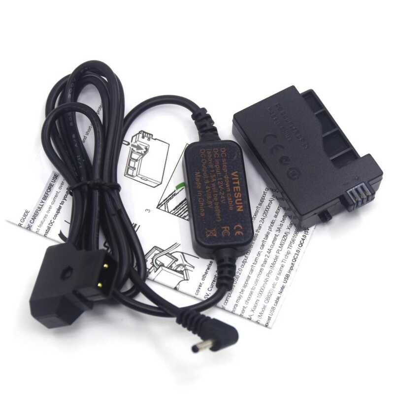 DR-E8 DC-Koppler Dummy-Akku Für Canon Kameras – USB-Adapter Für LP-E8, Inkl. Netzteil