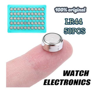 50Pcs Lr44 Battery Button Watches Cell Coin Battery Lr44 Cells Alkaline ...