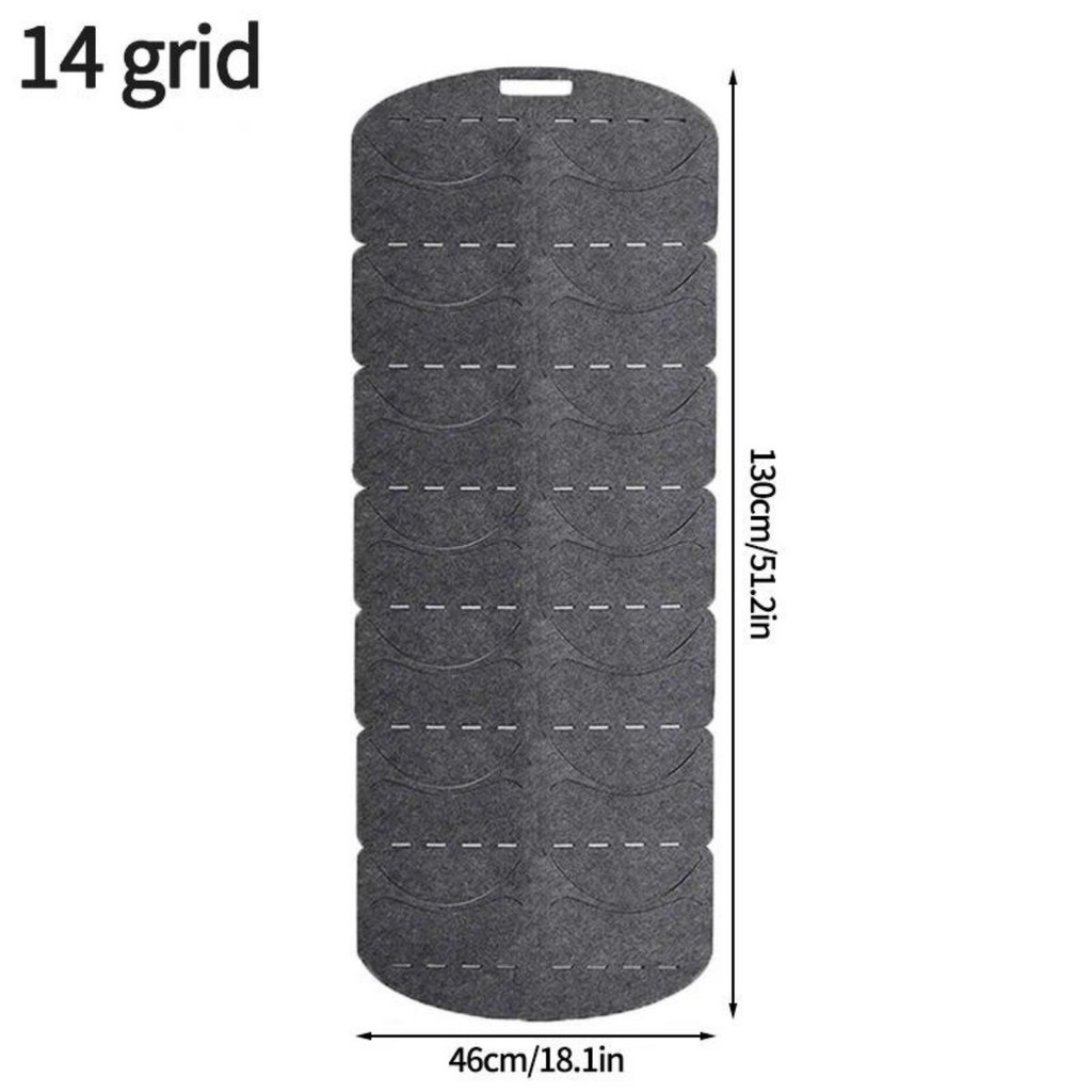 7/14 Grids Felt Hat Storage Rack Wall Hat Racks Gray Cap Holder Door ...