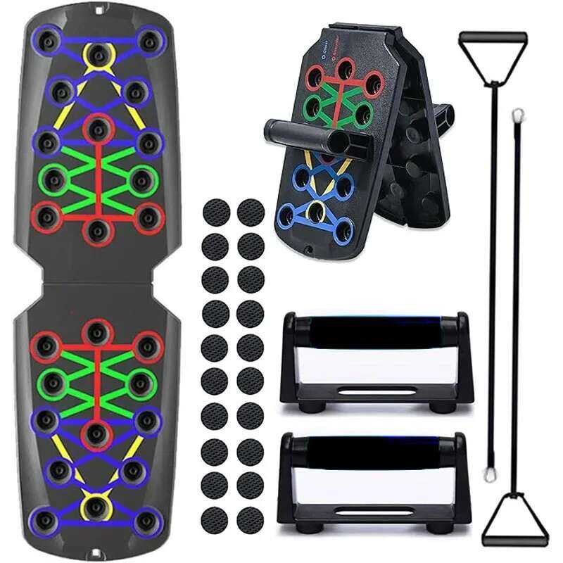 LY Push Up Board 21 In 1 Portable Folding Exercise Station Portable ...