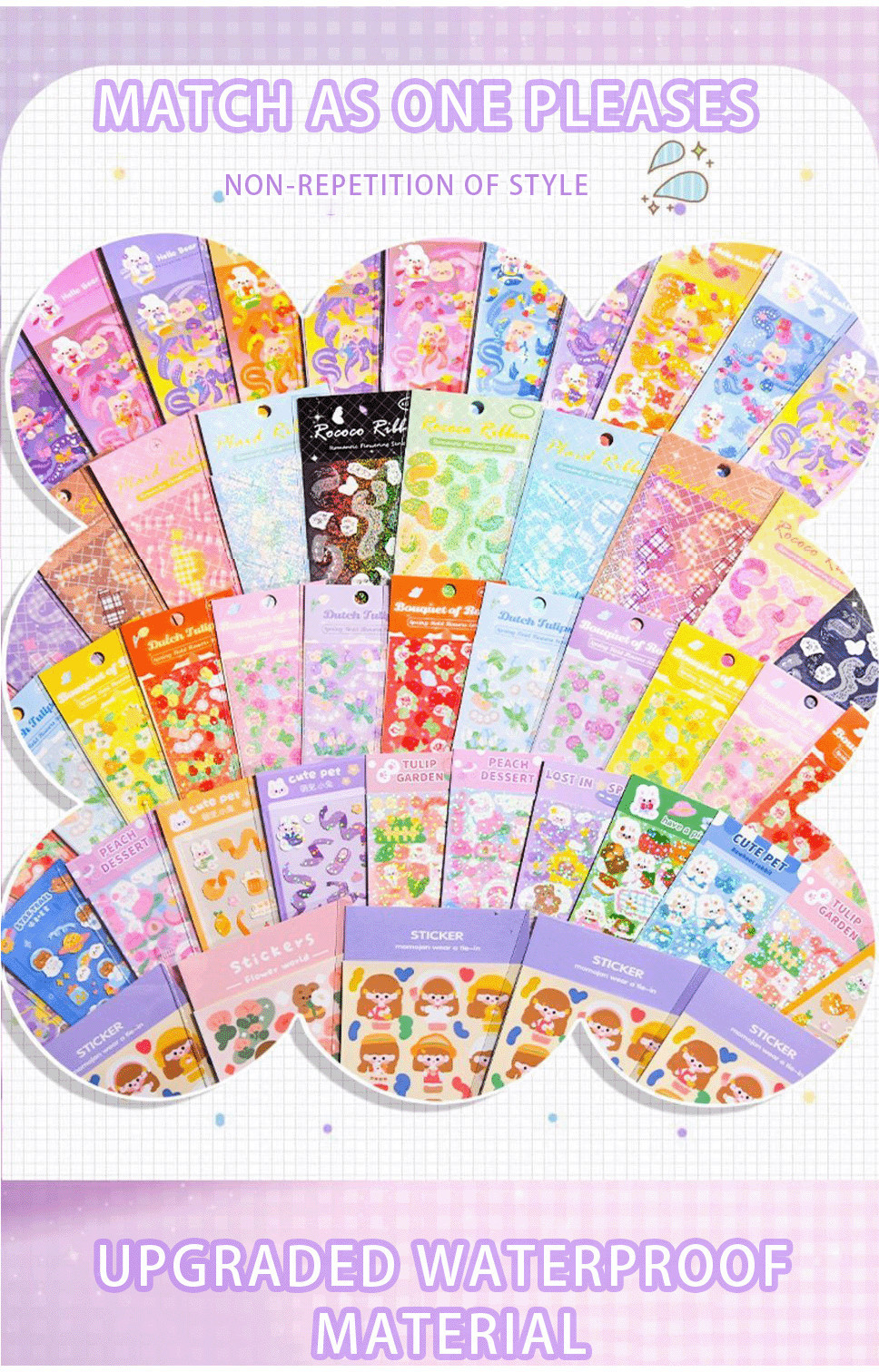 HFT Cute Guka Stickers Kawaii Cartoon Non-Repeating Hand Account DIY ...