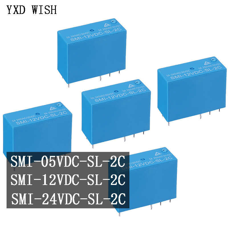 10Pcs Power Smi-05Vdc-Sl-2C Smi-12Vdc-Sl-2C Smi-24Vdc-Sl-2C DC 5V 24V ...