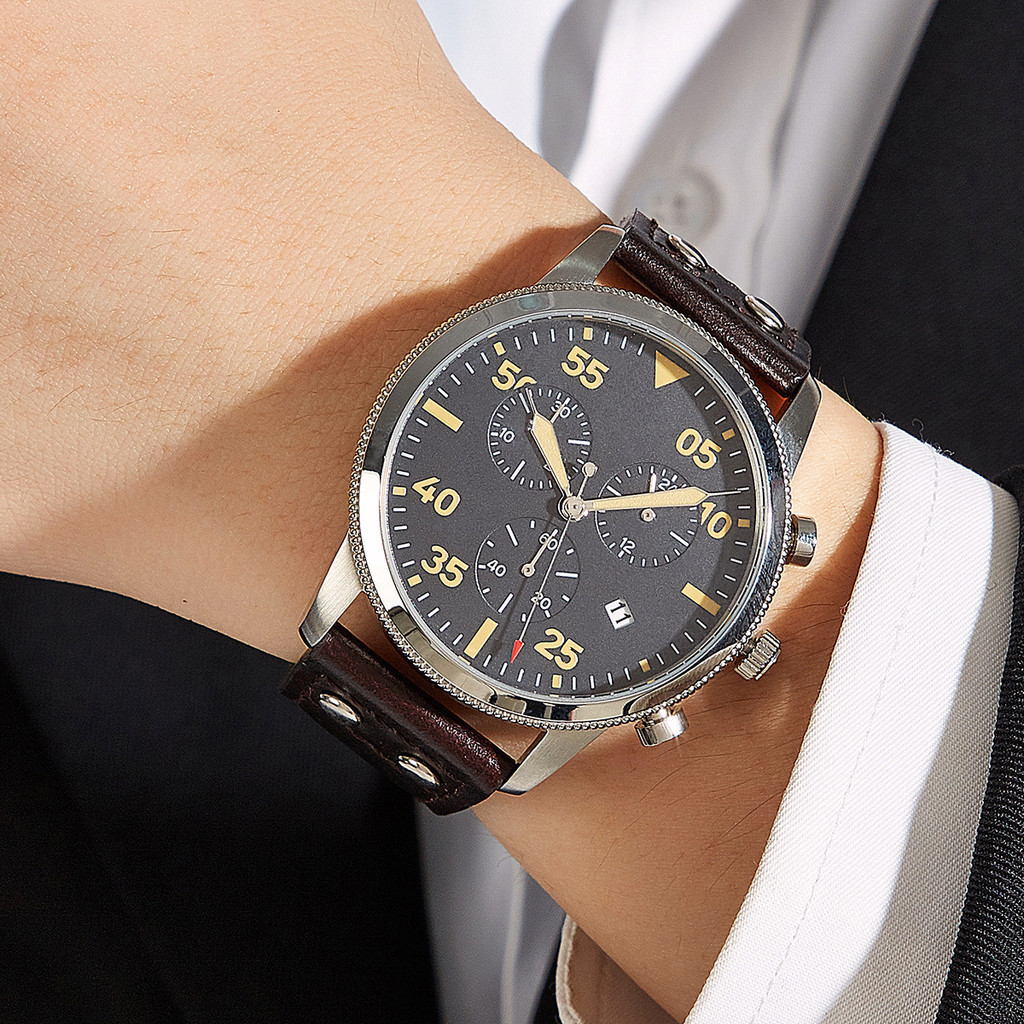 Aviator Chronograph Watch Clock Pilot Chronograph Stopwatch Flight ...